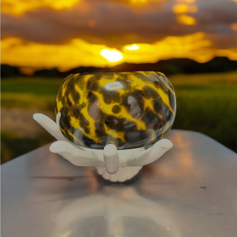 Jay Strongwater Signed Vintage Leopard Tortoise Bangle